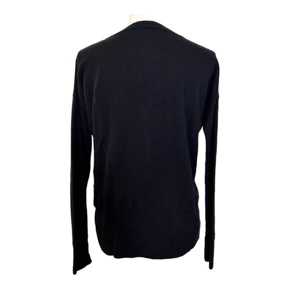 Lululemon Pure Balance Reversable Sweater Black/Soot Light 4 - Picture 3 of 13